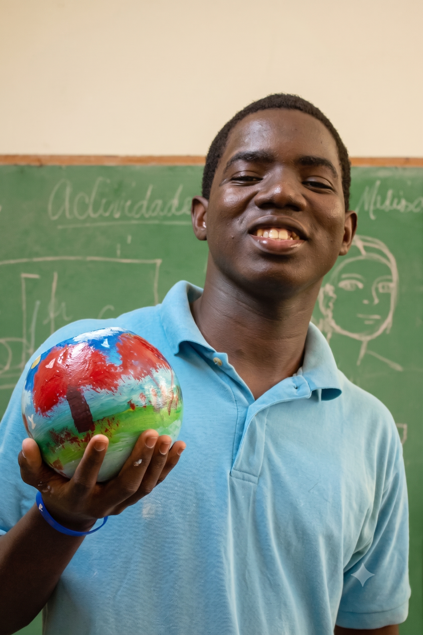 Lorenzo, a Helping Hands student entrepreneur