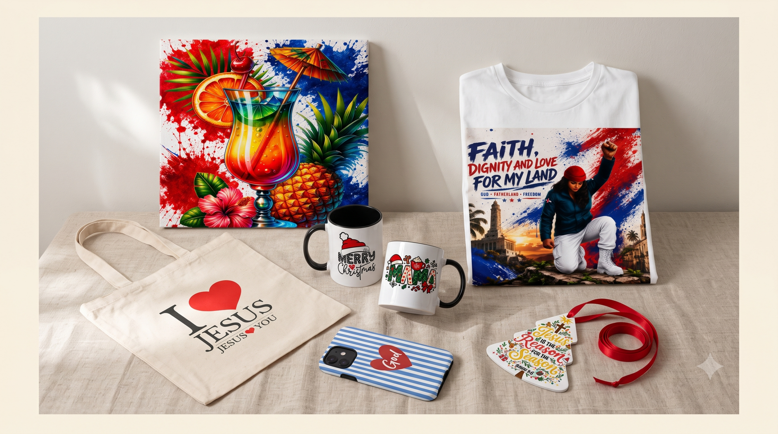 A collection of products designed by Helping Hands student entrepreneurs